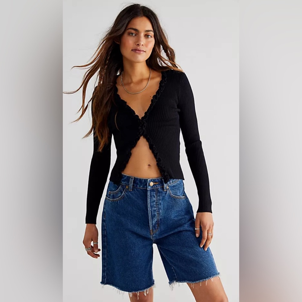 ROLLA'S Blue Jean Shorts Distressed Cut-Off Style